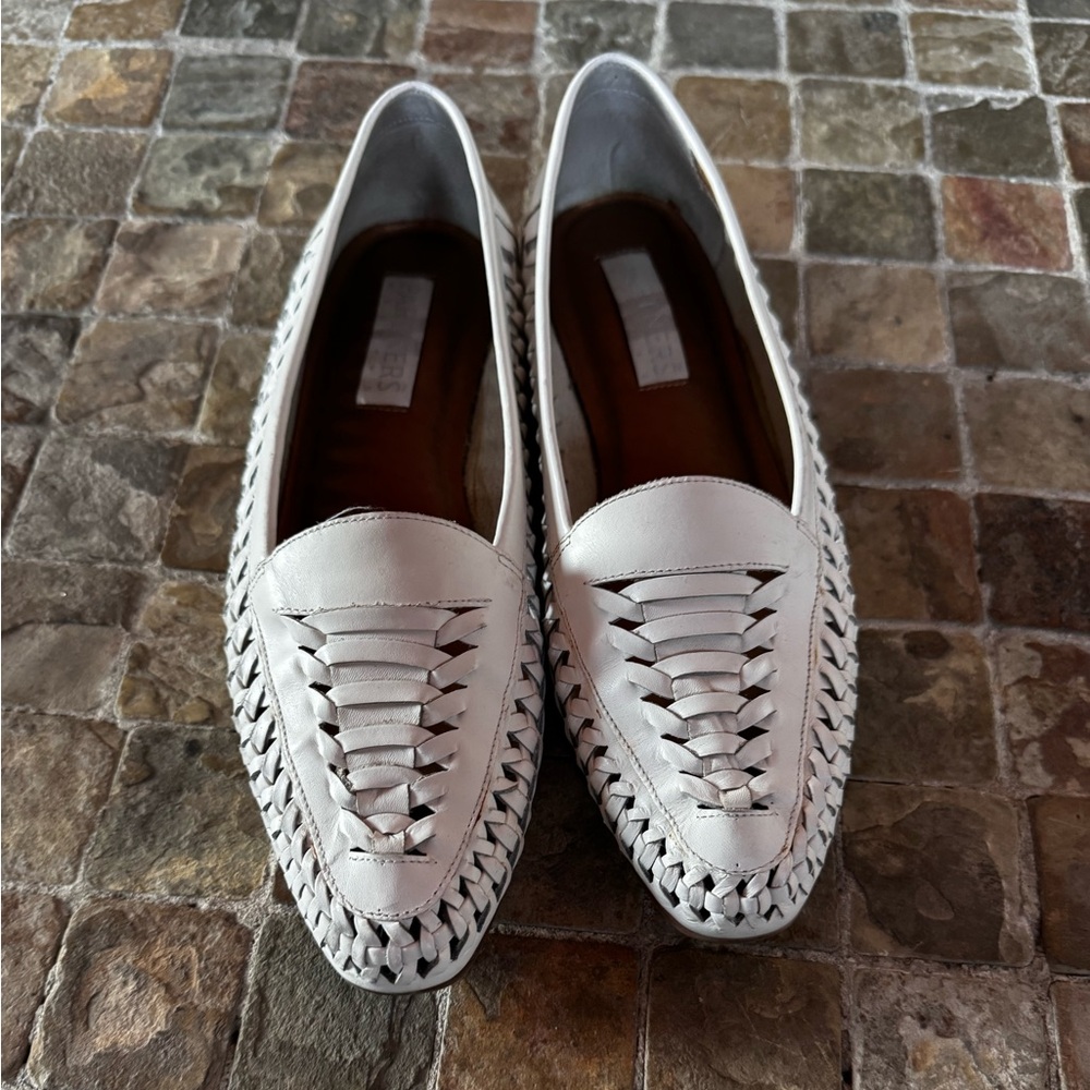 White Woven Loafers - Picture 8 of 9
